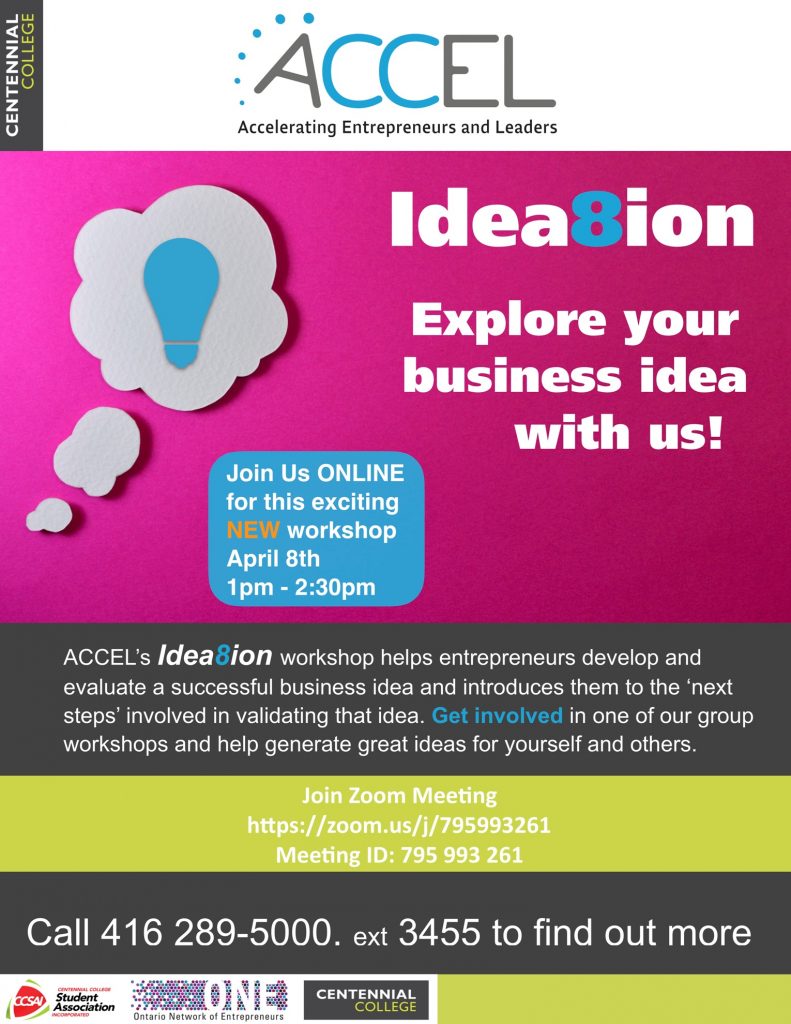 Idea8ion Flyer for April 8