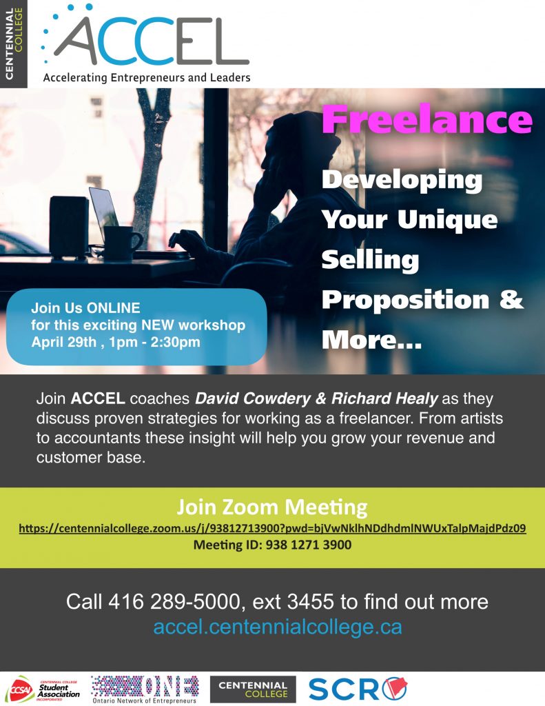 Flyer to freelance workshop